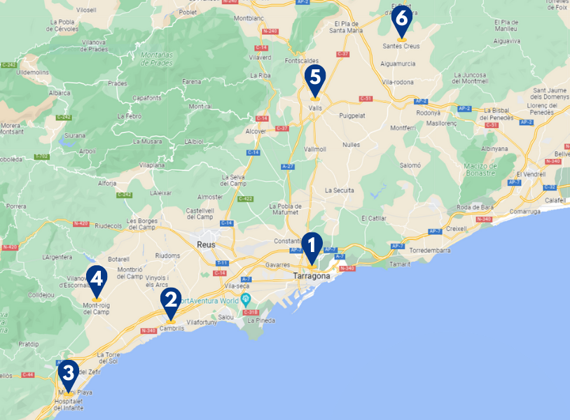 Hiking routes at Costa Dorada for Easter holidays