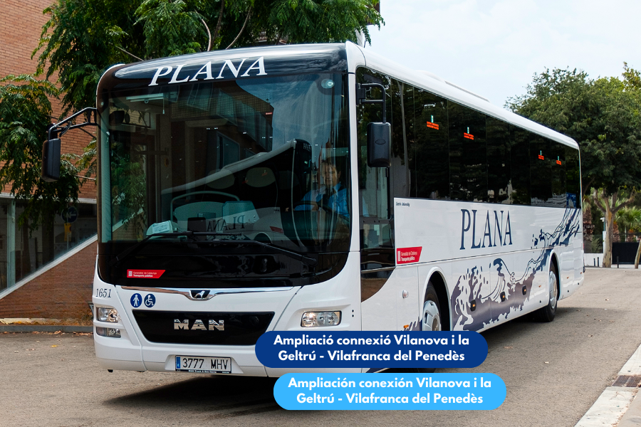 BusPlana amplia la connexió entre Vilanova i la Geltrú i Vilafranca del Penedès